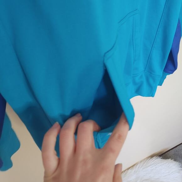 Nike Blue therma-fit Size XL Extra Large Boys Teens Kids Hoodie Camo Pocket - Picture 5 of 10